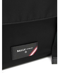 Черная сумка почтальона из плотной ткани от Bally