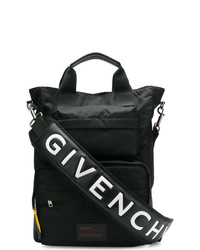 Черная сумка почтальона из плотной ткани от Givenchy