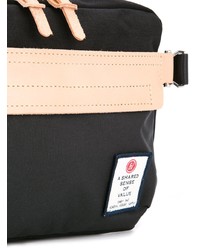 Черная сумка почтальона из плотной ткани от As2ov