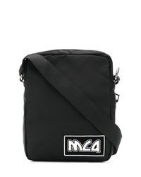 Черная сумка почтальона из плотной ткани от McQ Alexander McQueen