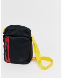Черная сумка почтальона из плотной ткани от Nike