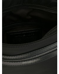Черная сумка почтальона из плотной ткани от Michael Kors Collection