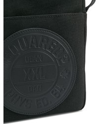 Черная сумка почтальона от DSQUARED2