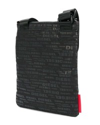 Черная сумка почтальона от Diesel