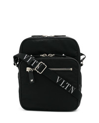 Черная сумка почтальона от Valentino