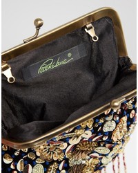 Женская черная сумка с украшением от Park Lane