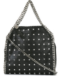 Женская черная сумка с украшением от Stella McCartney