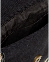 Черная сумка через плечо из бисера от Reclaimed Vintage