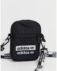 Черная сумка через плечо из плотной ткани с принтом от adidas Originals