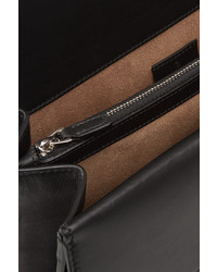 Черная сумка через плечо из плотной ткани от Gucci