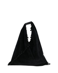 Черная сумка через плечо из плотной ткани от MM6 MAISON MARGIELA