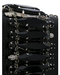 Черная сумка через плечо с украшением от Philipp Plein