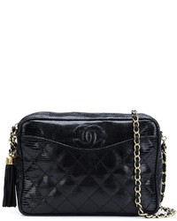 Черная сумка через плечо от Chanel