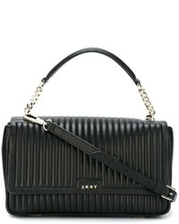 Черная сумка через плечо от DKNY
