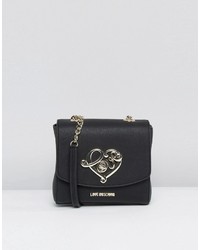 Черная сумка через плечо от Love Moschino