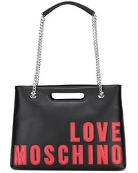 Черная сумка через плечо от Love Moschino