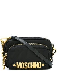 Черная сумка через плечо от Moschino