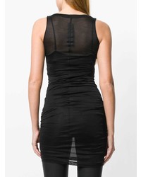 Черная туника в сеточку от Rick Owens