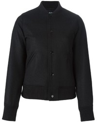Женская черная университетская куртка от A.P.C.