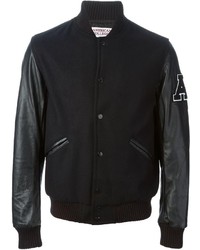 Мужская черная университетская куртка от American College