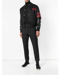 Мужская черная университетская куртка от Gcds