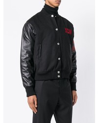 Мужская черная университетская куртка от Gcds