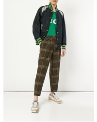 Мужская черная университетская куртка от Kolor