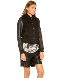 Женская черная университетская куртка от OAK