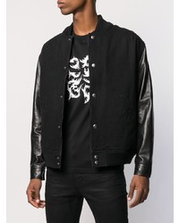 Мужская черная университетская куртка от Givenchy