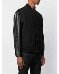Мужская черная университетская куртка от Givenchy