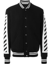 Мужская черная университетская куртка от Off-White