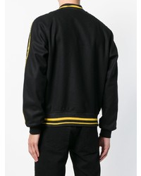 Мужская черная университетская куртка от Diesel