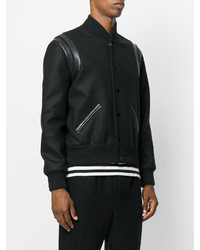 Мужская черная университетская куртка от Saint Laurent