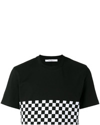 Мужская черная футболка в шотландскую клетку от Givenchy