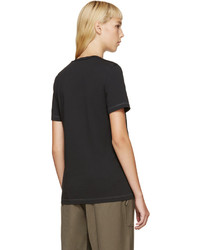 Женская черная футболка из мохера от 3.1 Phillip Lim
