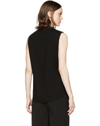Женская черная футболка на пуговицах от 3.1 Phillip Lim