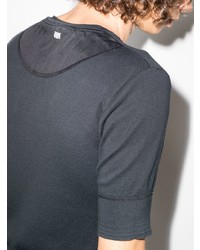 Мужская черная футболка на пуговицах от Schiesser