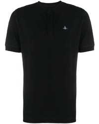 Мужская черная футболка на пуговицах от Vivienne Westwood