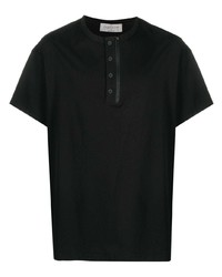 Мужская черная футболка на пуговицах от Yohji Yamamoto