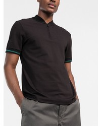 Мужская черная футболка на пуговицах от Karl Lagerfeld