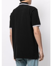 Мужская черная футболка-поло с вышивкой от Marcelo Burlon County of Milan