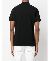 Мужская черная футболка-поло с вышивкой от Just Cavalli