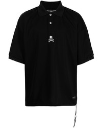 Мужская черная футболка-поло с вышивкой от Mastermind Japan