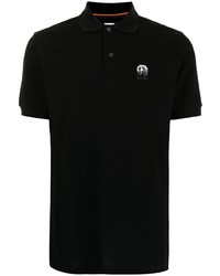 Мужская черная футболка-поло с вышивкой от Paul Smith