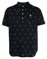 Мужская черная футболка-поло с вышивкой от PEARLY GATES