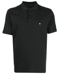 Мужская черная футболка-поло с вышивкой от rag & bone