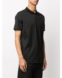 Мужская черная футболка-поло с принтом от Karl Lagerfeld