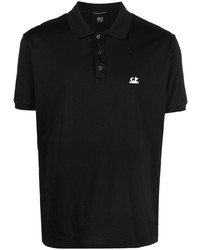 Мужская черная футболка-поло с принтом от C.P. Company