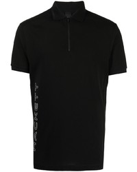 Мужская черная футболка-поло с принтом от Hackett