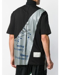 Мужская черная футболка-поло с принтом от A-Cold-Wall*